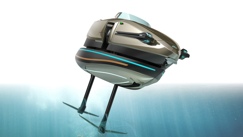 Illustration for article titled I Could Watch This Elegant Shape-Shifting Watercraft Transform All Day
